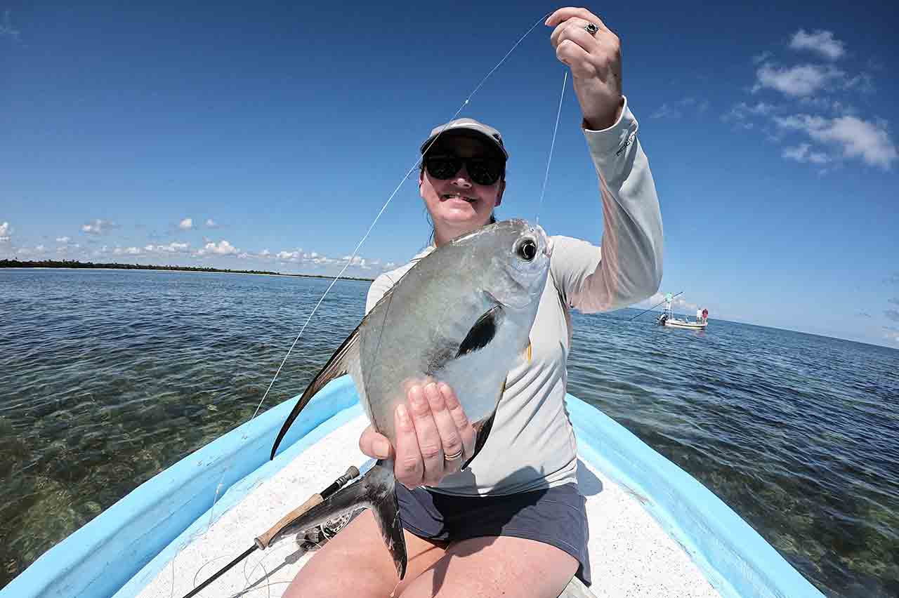 Permit Ascension Bay Mexico Fly Fishing Lodge