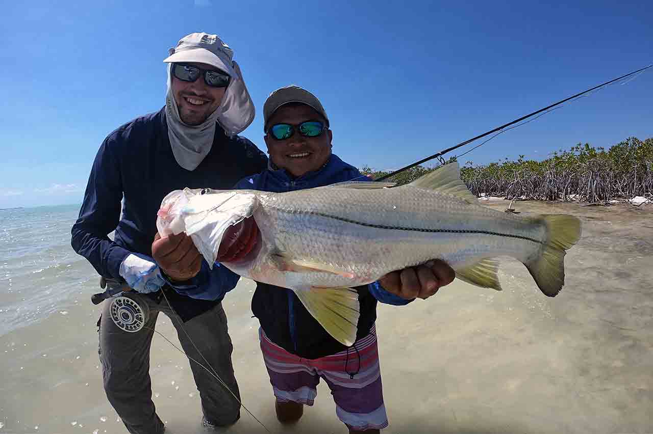 Ascension Bay Mexico Fly Fishing Lodge Snook