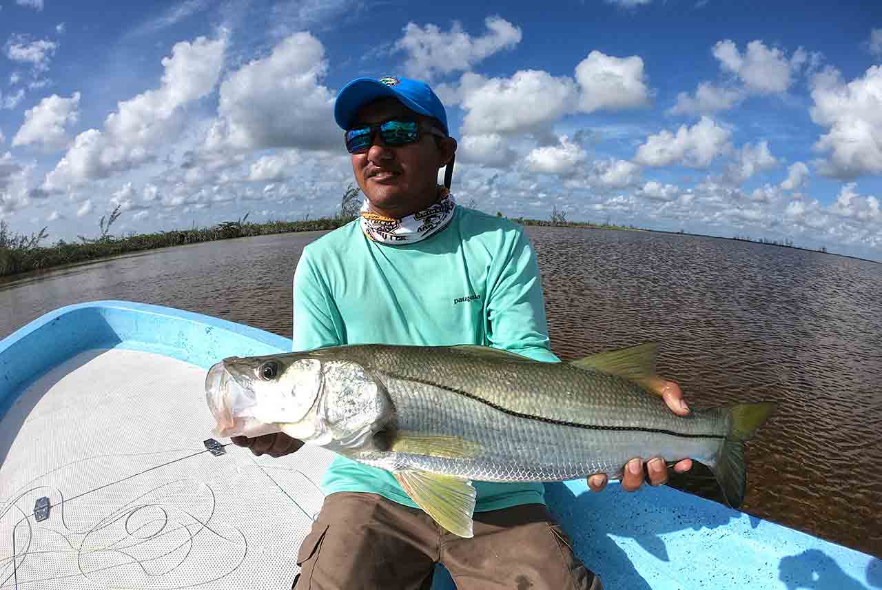 Snook Ascension Bay Mexico Fly Fishing Lodge